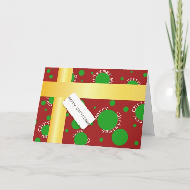 Festividades Cartão de Saudação Christmaspackage (Frente)