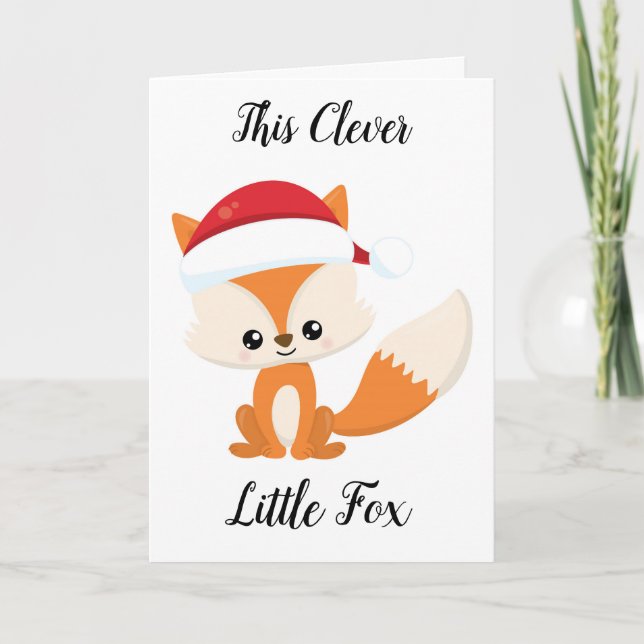 Festividades Cartão de Saudação Clevical Fox (Frente)