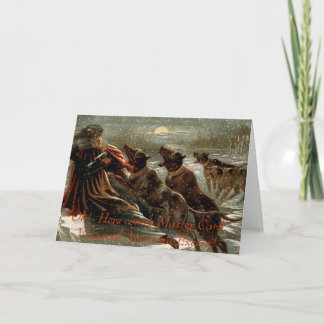 Festividades Cartão de Saudação da Dívida de Natal