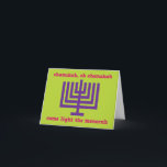 Festividades Cartão de saudação da Família Chanukah<br><div class="desc">Um cartão de saudação divertida e caprichosa para Chanukah,  com uma paleta colorida brilhante com uma menorah e um dentro personalizável. Não vê as cores ou a frase que quer? Estou feliz em fazer uma design com sua escolha de cores e fontes! Entre em contato comigo para obter detalhes.</div>