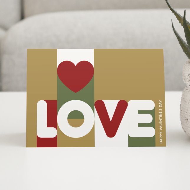Festividades Cartão de saudação de amor elegante (Criador carregado)