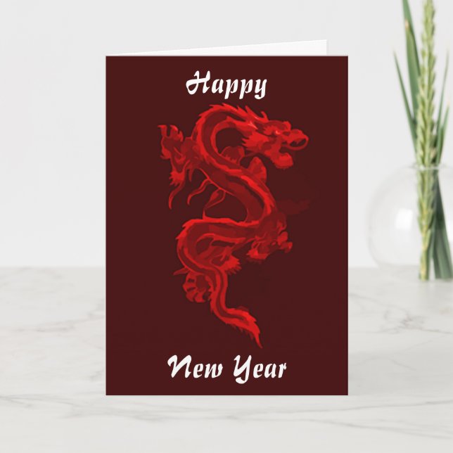 Festividades Cartão de Saudação de Ano Novo Chinês (Frente)