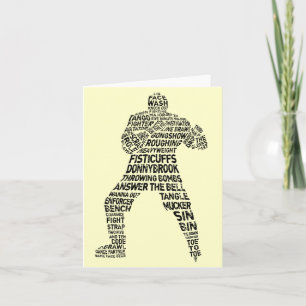 Festividades Cartão de Saudação de Arte do Hockey Execucer