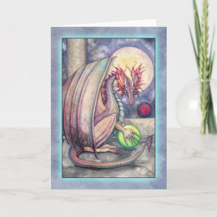 Festividades Cartão de Saudação de Arte Fantasia do Dragão