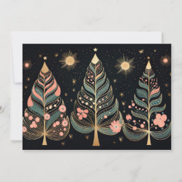 Festividades Cartão de Saudação de Árvore de Natal Festivo