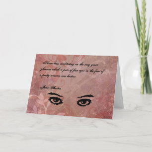 Festividades Cartão de Saudação de Cotação Jane Austen PERSONAL