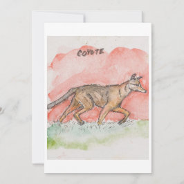 Festividades Cartão de Saudação de Coyote