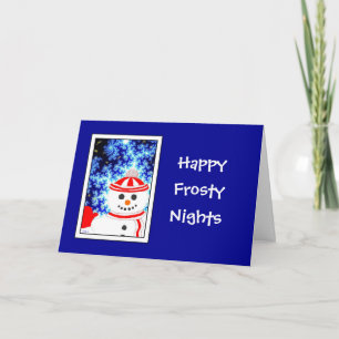 Festividades Cartão de saudação de Design de Neve de FROSTY