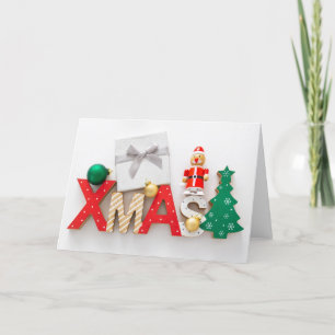 Festividades Cartão de saudação de design do Xmas