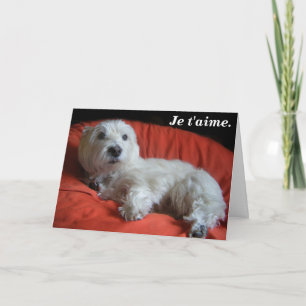 Festividades Cartão de Saudação de Dia de os namorados Westie J