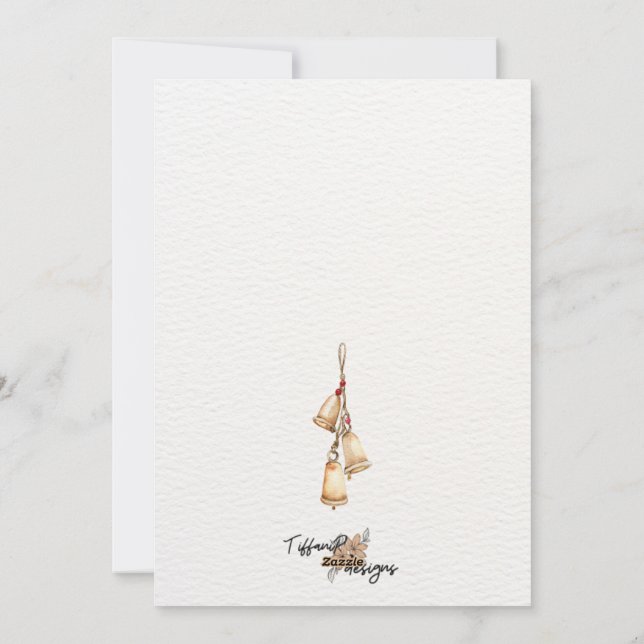 Festividades Cartão de Saudação de Escritura de Natal James 1:1 (Verso)