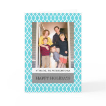 Cartão de Saudação de Feriado de Lattice Elegante 