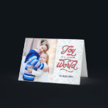 Festividades Cartão de Saudação de Foto de Flakes Feriado<br><div class="desc">Design © Berry Berry Sweet.  Visite nosso showroom de design em WWW.BERRYBERRYSWEET.COM</div>