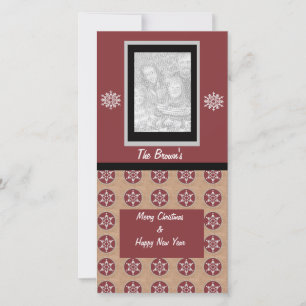 Festividades Cartão de Saudação de Foto de Natal