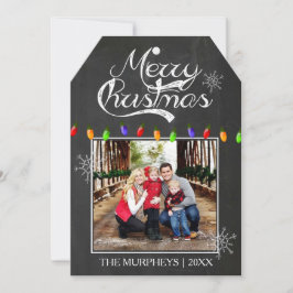 Festividades Cartão de Saudação de Foto de Quadro de Natal