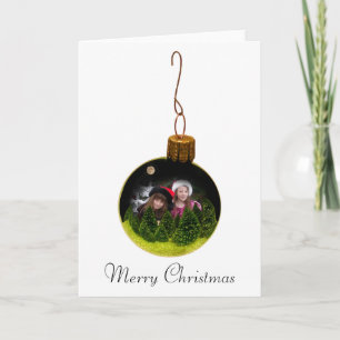 Festividades Cartão de Saudação de Foto do Ornamento da Lua