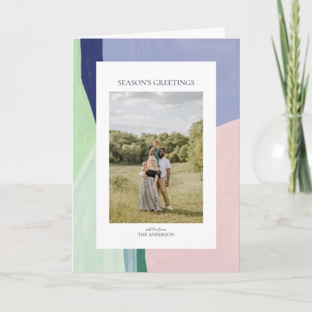 Festividades Cartão de Saudação de Foto Feriado de Natal (Frente)