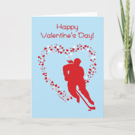 Festividades Cartão de Saudação de Hockey com dia de os namorad