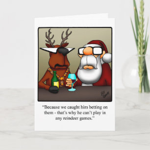 Festividades Cartão de Saudação de Humor de Natal "Rebelde Game