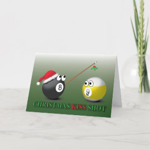 Festividades Cartão de saudação de Kiss Shot de Natal