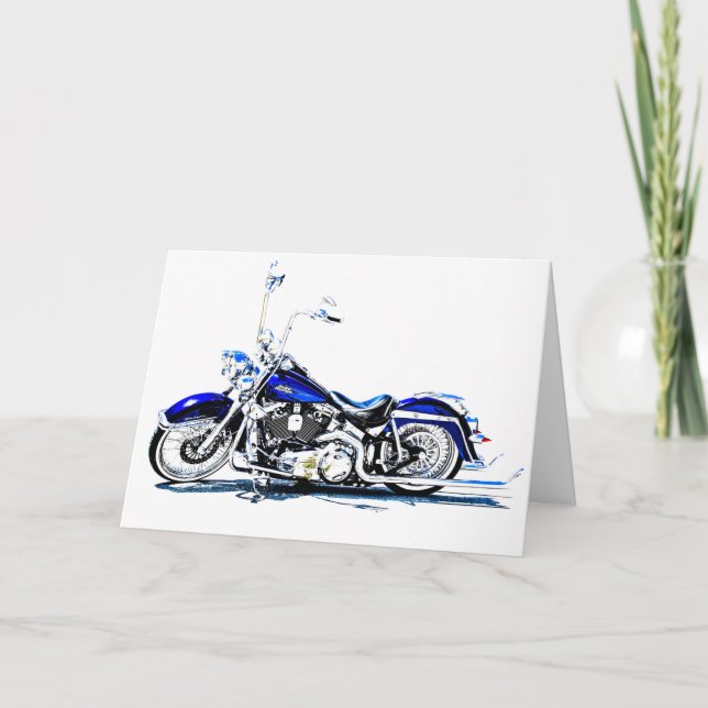 Festividades Cartão de saudação de motocicleta (Frente)