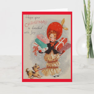 Festividades Cartão de saudação de natais vintages