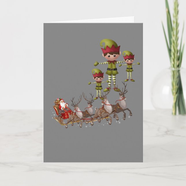 Festividades Cartão de Saudação de Natal (Frente)