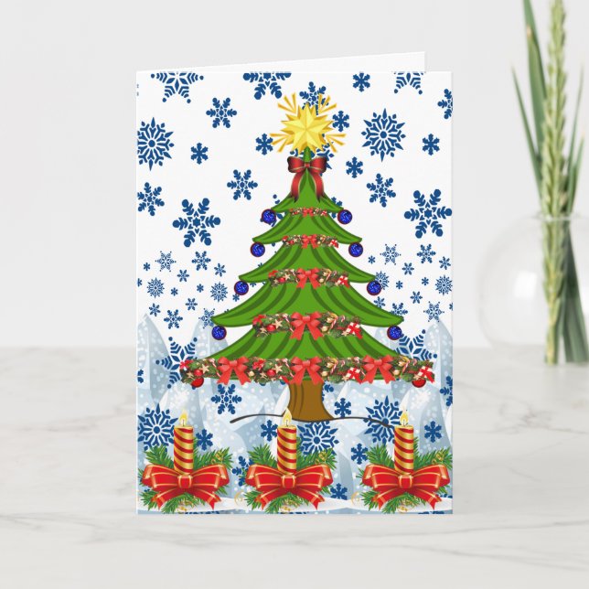 Festividades Cartão de Saudação de Natal (Frente)