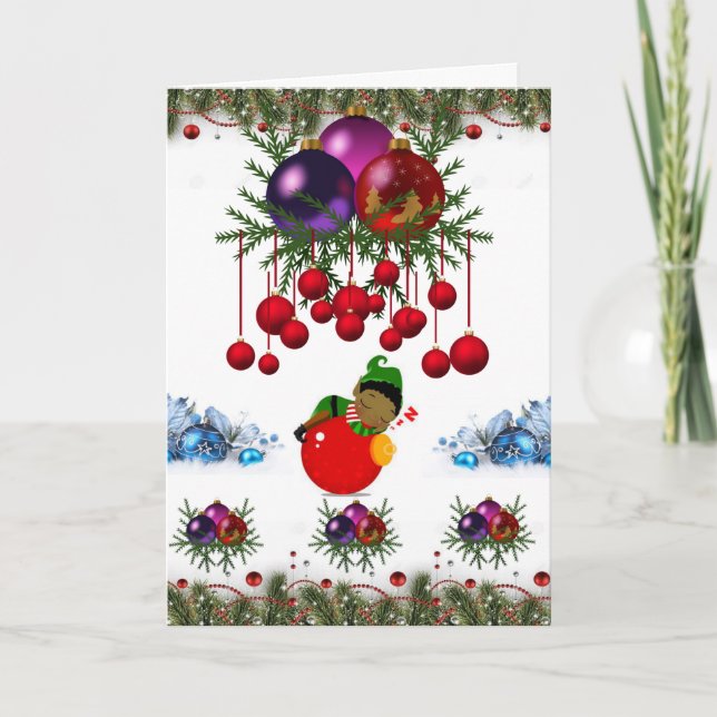Festividades Cartão de Saudação de Natal (Frente)