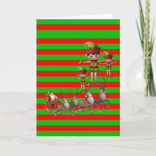 Festividades Cartão de Saudação de Natal (Frente)