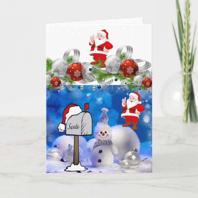 Festividades Cartão de Saudação de Natal (Frente)