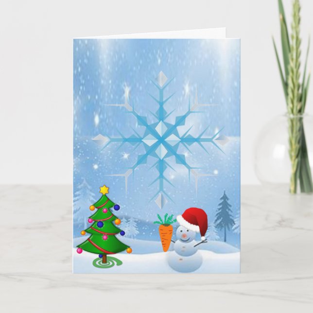 Festividades Cartão de Saudação de Natal (Frente)