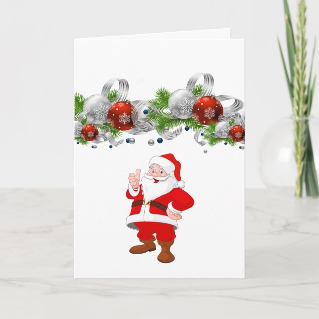 Festividades Cartão de Saudação de Natal (Frente)