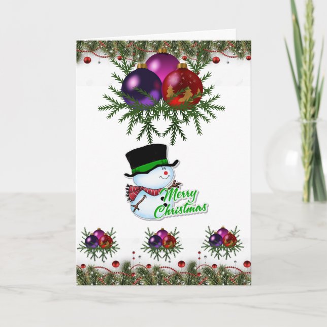 Festividades Cartão de Saudação de Natal (Frente)