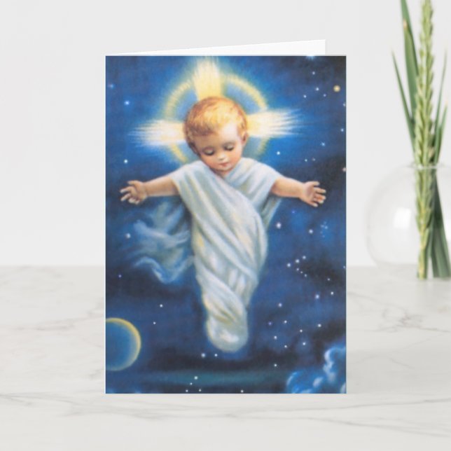 Festividades Cartão de Saudação de Natal/Bebê Jesus (Frente)