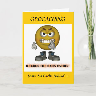 Festividades Cartão de Saudação de Natal de Férias Geocaching