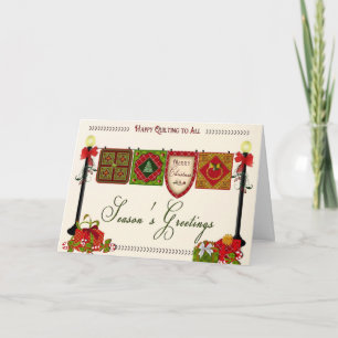 Festividades Cartão de Saudação de Natal do Quilter
