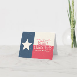 Festividades Cartão de Saudação de Natal do Texas Flag