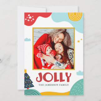 Festividades Cartão de Saudação de Natal Jolly