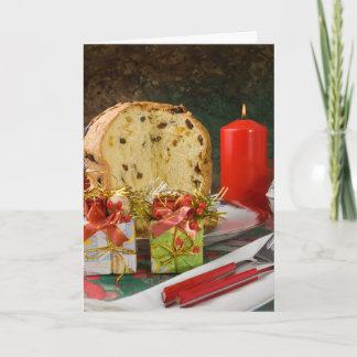 Festividades Cartão de Saudação de Natal Panettone
