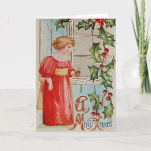 Festividades Cartão de Saudação de Natal para Jardineiro Vitori