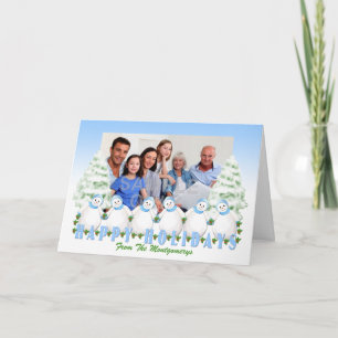 Festividades Cartão de Saudação de Natal para Neves