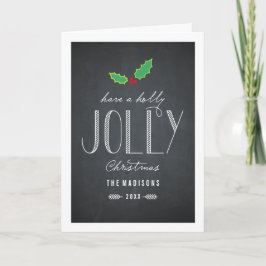 Festividades Cartão de Saudação de Natal para o Quadro Jolly