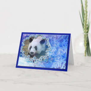 Festividades Cartão de Saudação de Natal para o Urso de Panda G