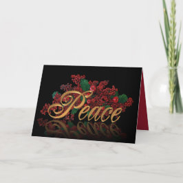 Festividades Cartão de saudação de Natal PEACE