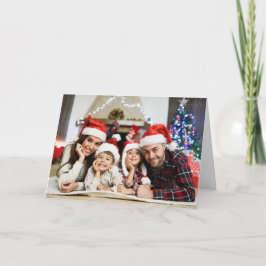 Festividades Cartão de saudação de Natal personalizado