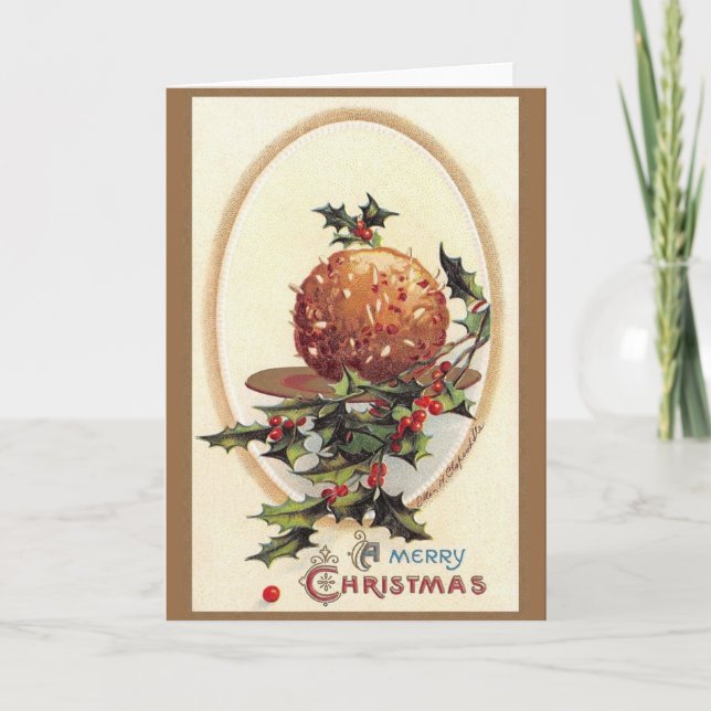 Festividades Cartão de Saudação de Natal Vitoriano (Frente)