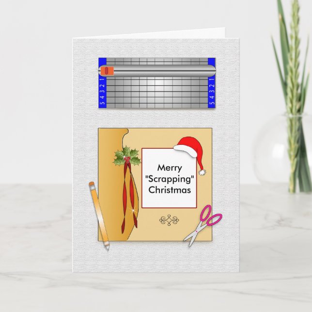 Festividades Cartão de Saudação de Papel de Livro de Natal (Frente)