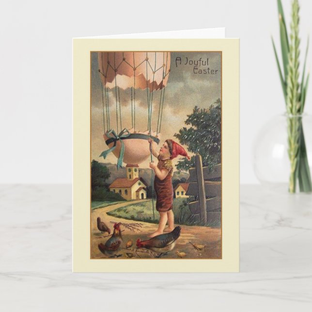 Festividades Cartão de Saudação de Páscoa Vitoriano (Frente)