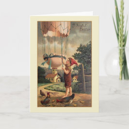Festividades Cartão de Saudação de Páscoa Vitoriano